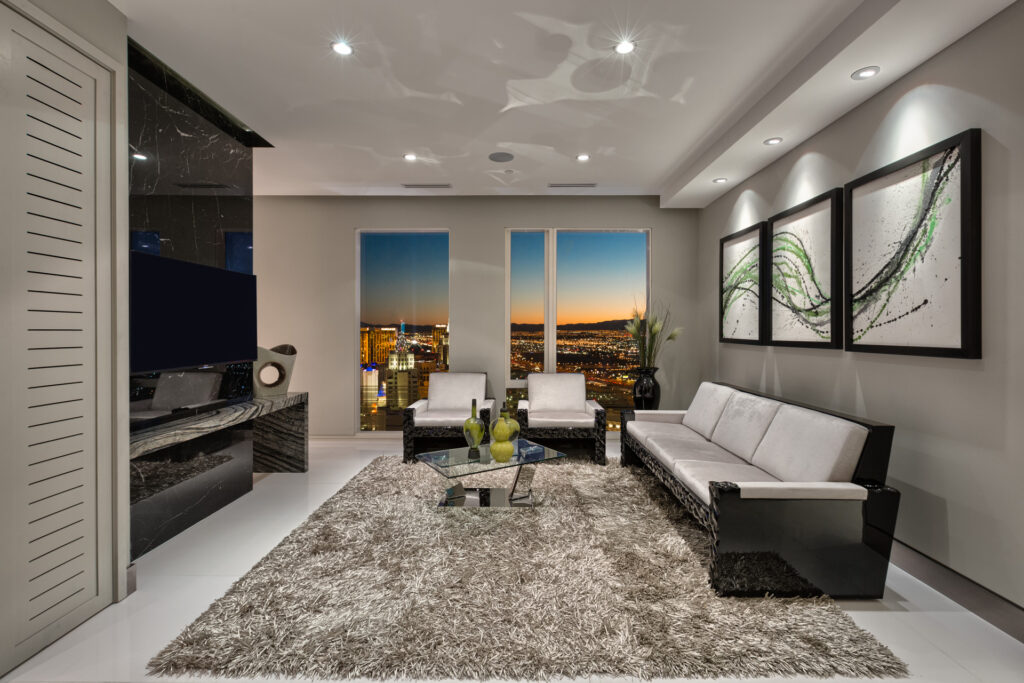 Picture of a modern living room.